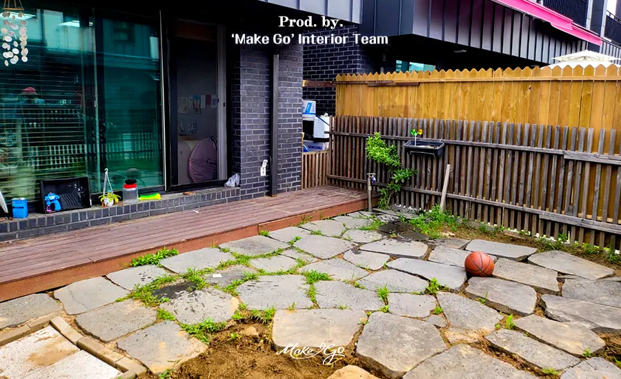 경기도 남양주 타운하우스 데크 및 우드펜스 시공 현장
