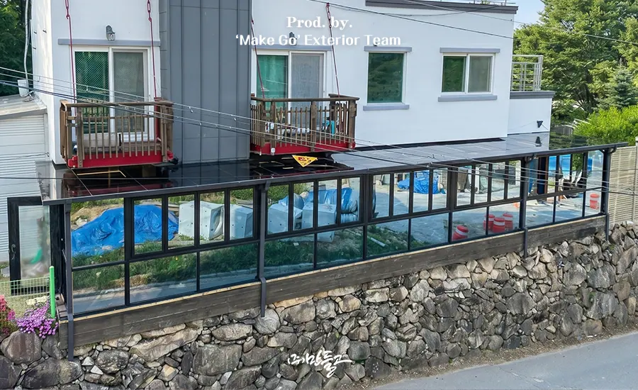 경상남도 산청군 대규모 썬룸 시공 후기
