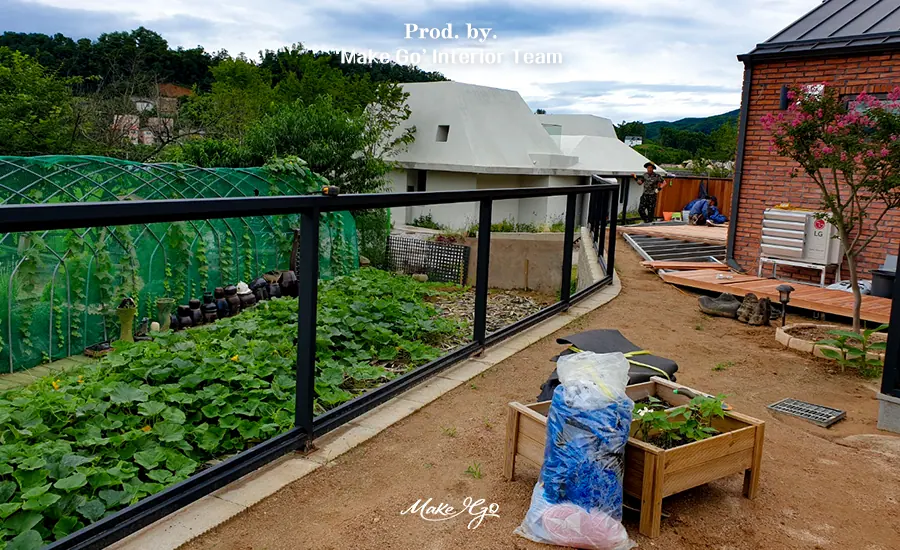 경기도 양평 데크 및 우드펜스 시공 현장 사진 4