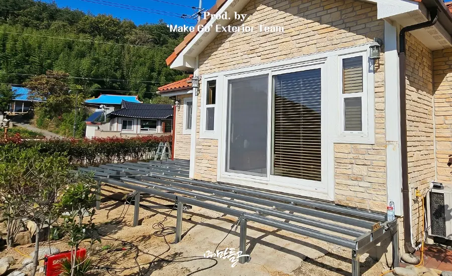 경상북도 울진군 복층렉산 캐노피 시공 후기